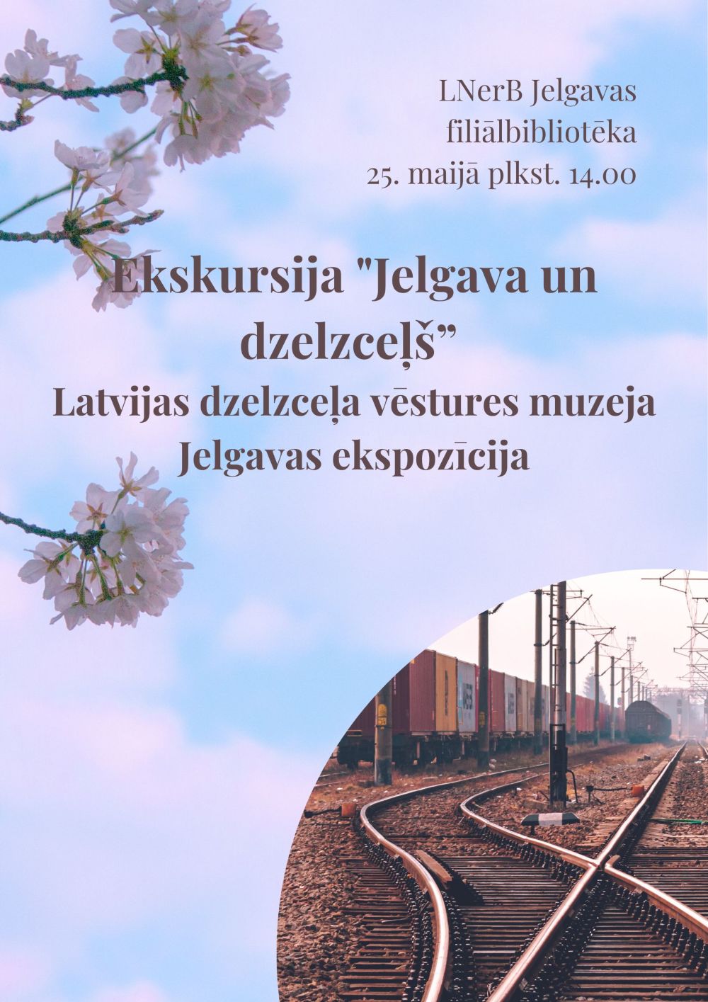 Plakāts ”Jelgava un dzelzceļš”