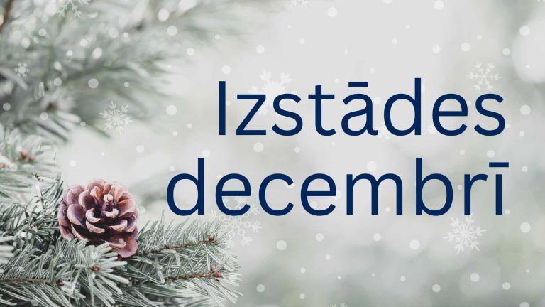 Izstādes decembrī galvene