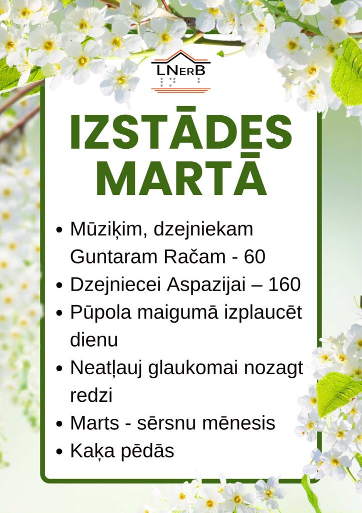 Plakāts "Izstādes martā"