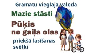 Grāmatu vieglajā valodā "Mazie stāsti" un "Pūķis no gaiļa olas" priekšā lasīšanas svētki titulbilde