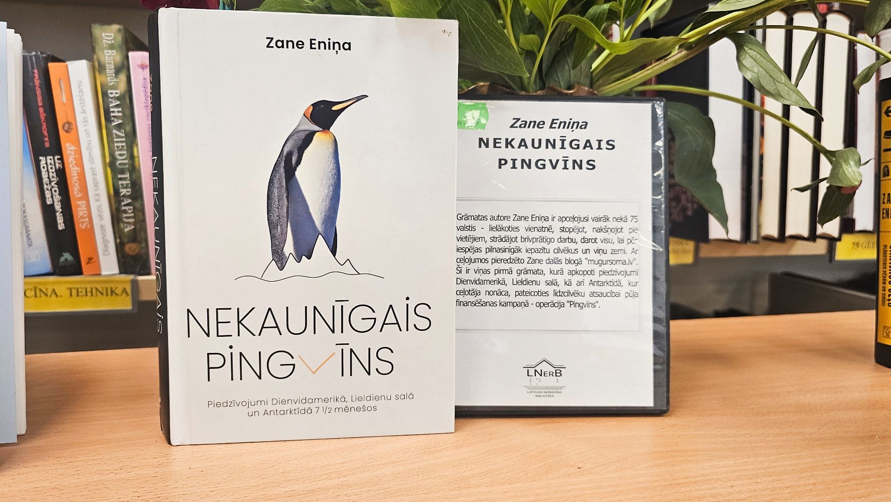 Zane Eniņa "Nekaunīgais pingvīns" audio formātā un parastajā iespiedrakstā