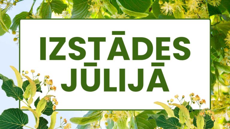 Izstādes jūlijā titulbilde
