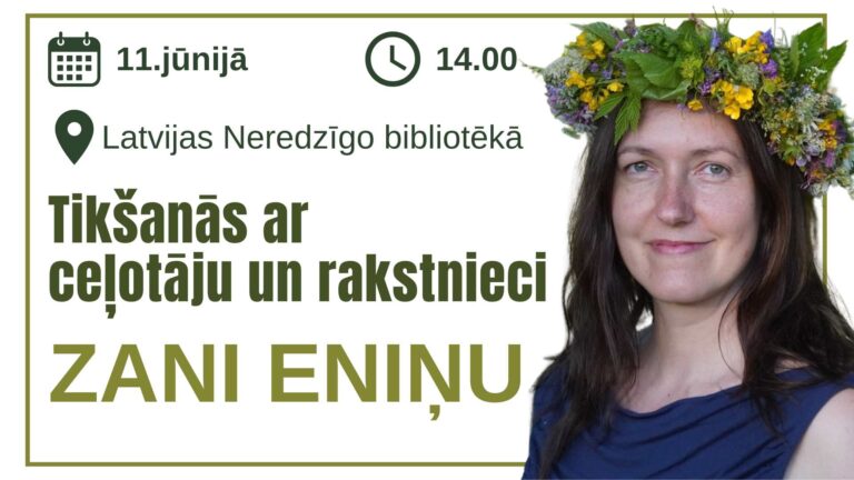 Tikšanās ar ceļotāju un rakstnieci Zani Eniņu titulbilde