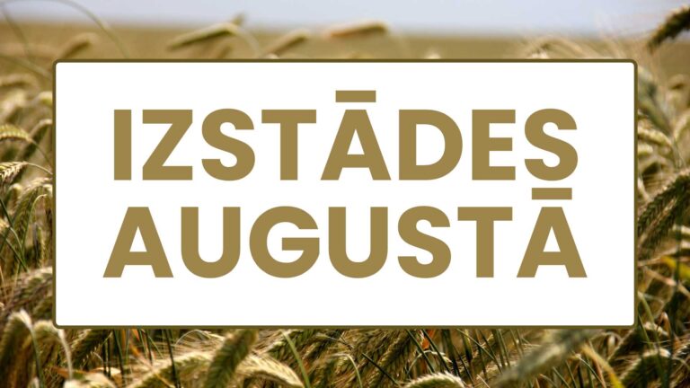 Izstādes augustā titulbilde