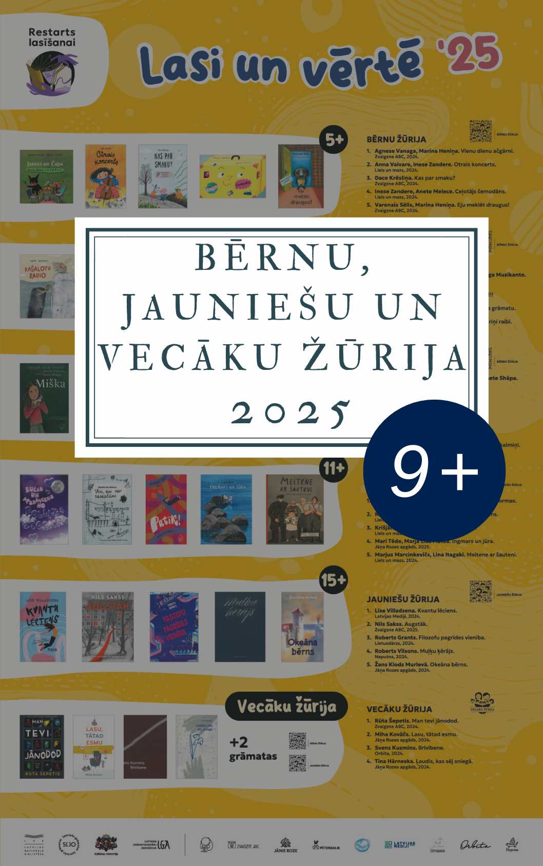 Ilustrācija "Bērnu, jauniešu un vecāku žūrija 2025 : 9+"