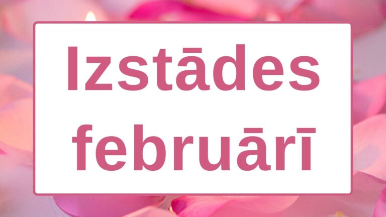 Izstādes februārī titulbilde