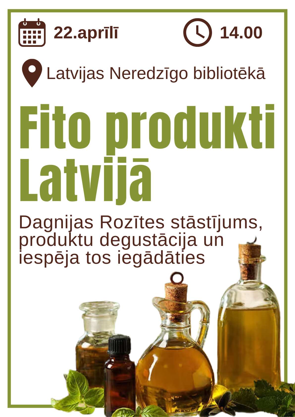 Plakāts "Fito produkti Latvijā"