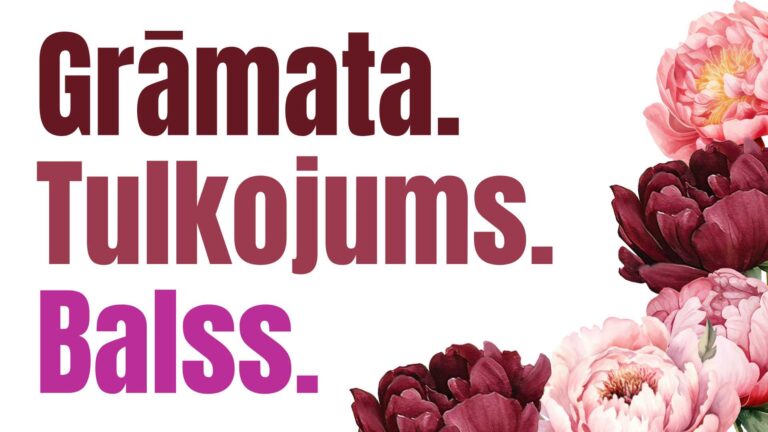 Grāmata. Tulkojums. Balss. titulbilde