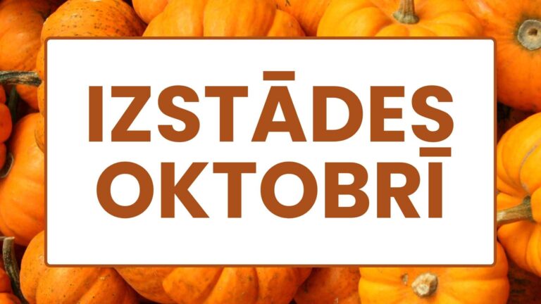 Izstādes oktobrī titulbilde